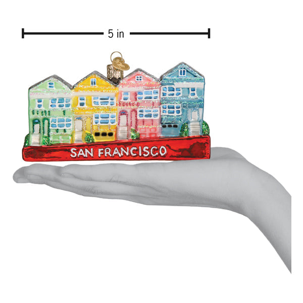 San Francisco Painted Ladies Ornament