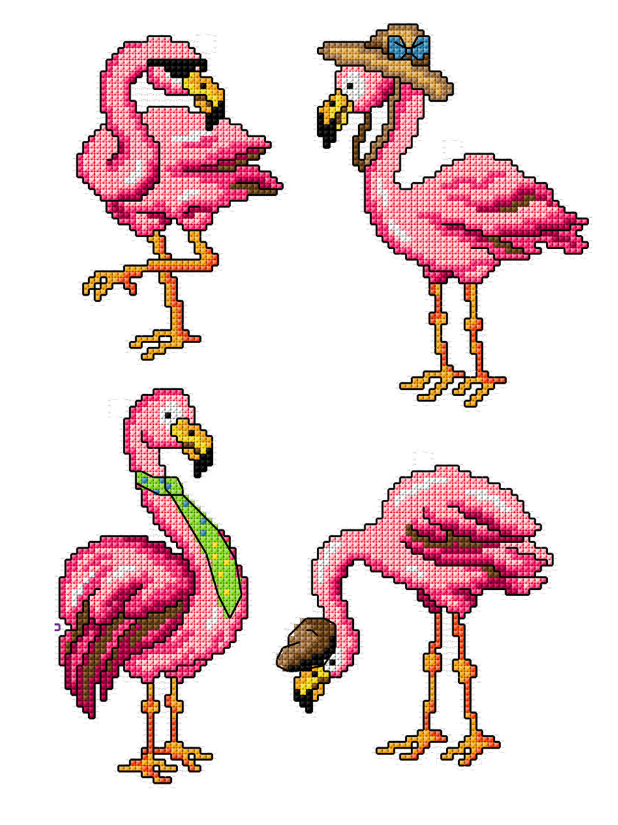 Flamingo 201CS Counted Cross-Stitch Kit