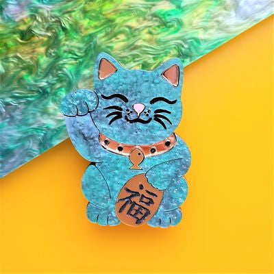 Maneki Neko – Good Luck Brooch