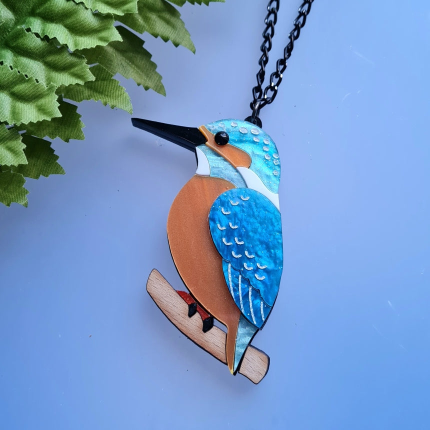 Kingfisher Pendant or Brooch