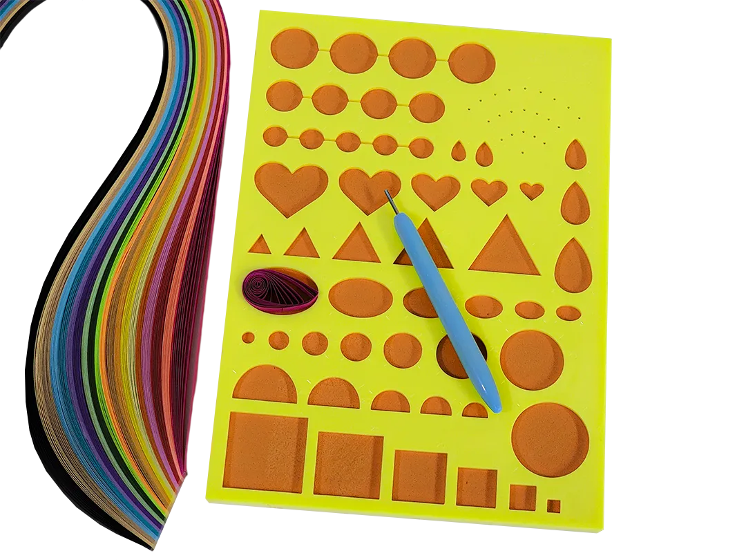 Yellow Quilling Tool Board F07M3-3-yellow