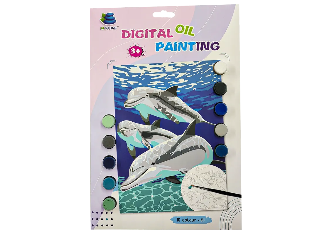 Dolphin Paint by Numbers Kit F07M1-6-Dolphin