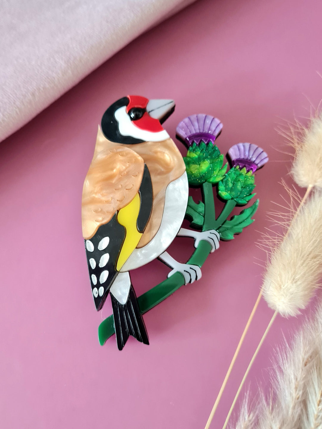 Goldfinch Brooch or Necklace