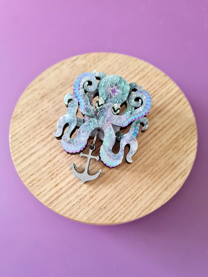 Octopus Pin Brooch or Pendant — Cosmic Rock
