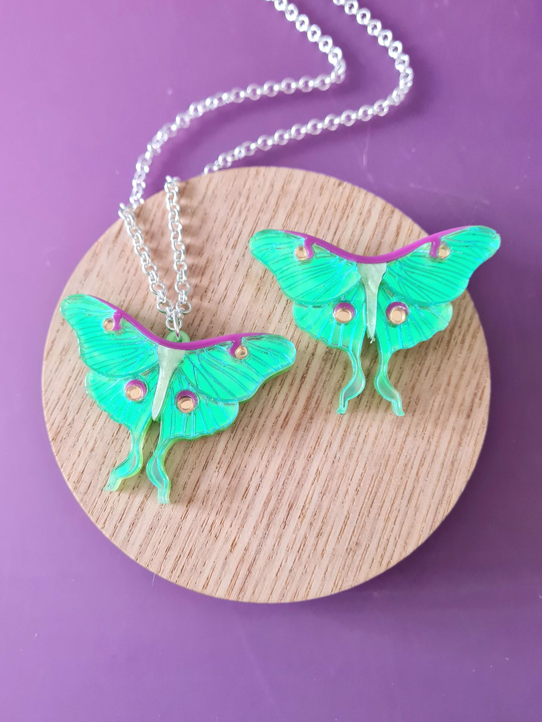 Luna Moth Radiant Pin or Pendant