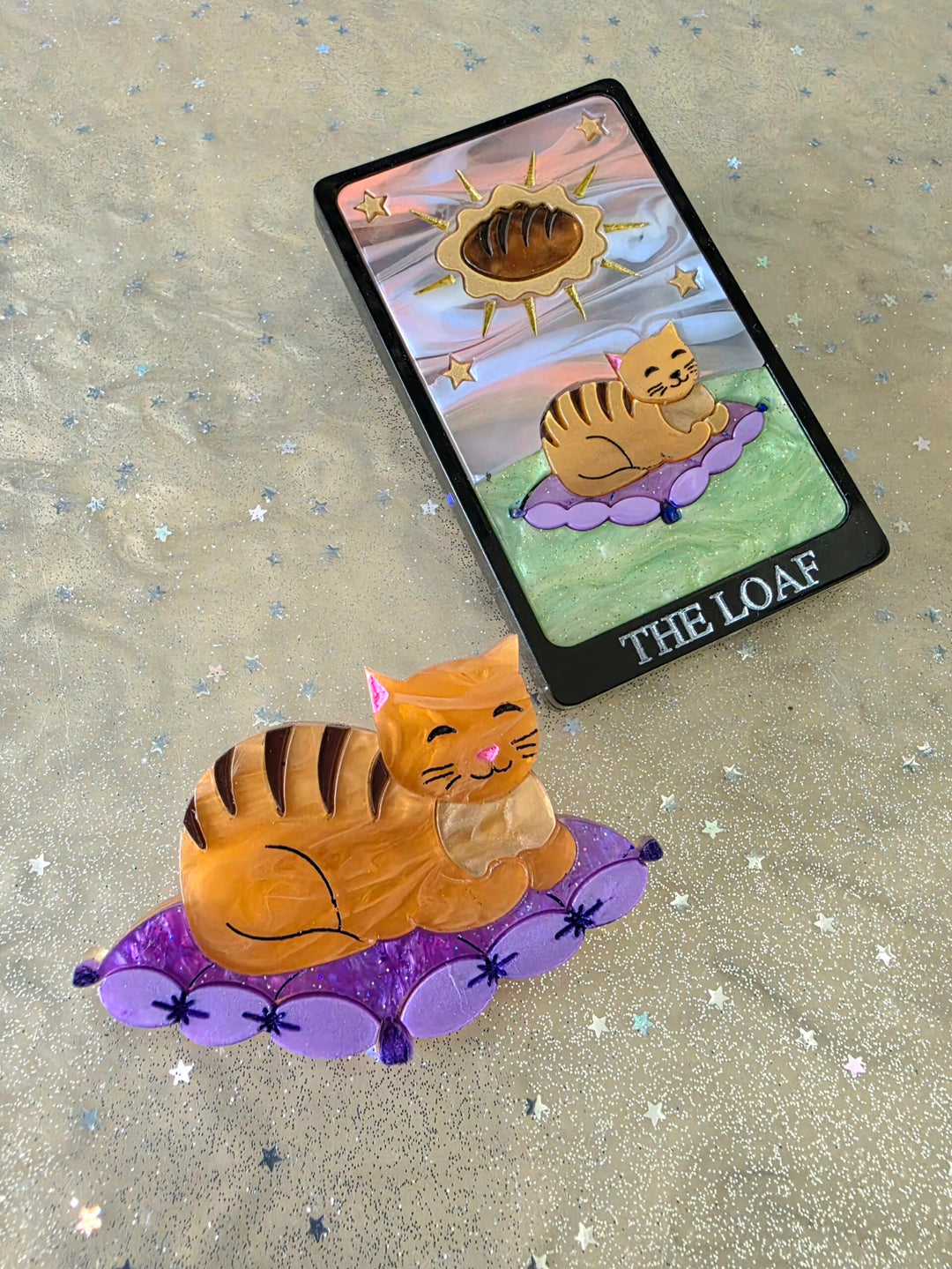 Loaf cat brooch pin - image 6
