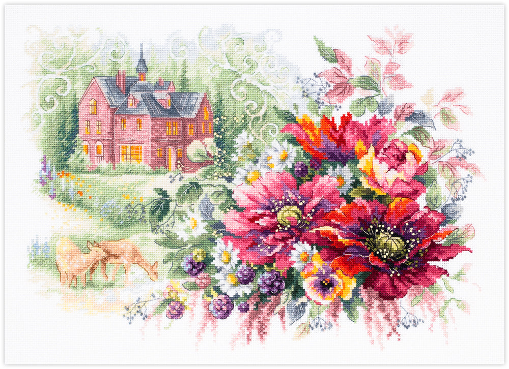 The Old Manor 210-209 Counted Cross-Stitch Kit