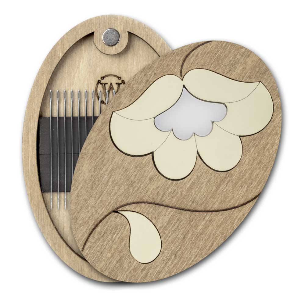 Magnetic Needle Case Oval – “Golden Flower” FLZB(N)-187