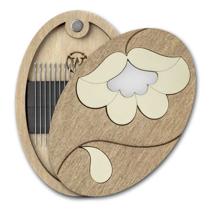 Magnetic Needle Case Oval – “Golden Flower” FLZB(N)-187