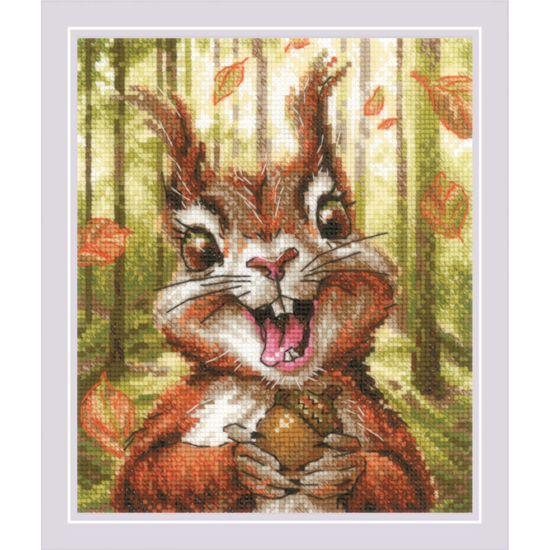 Nutty Delight Counted Cross Stitch Kit by Riolis R2302