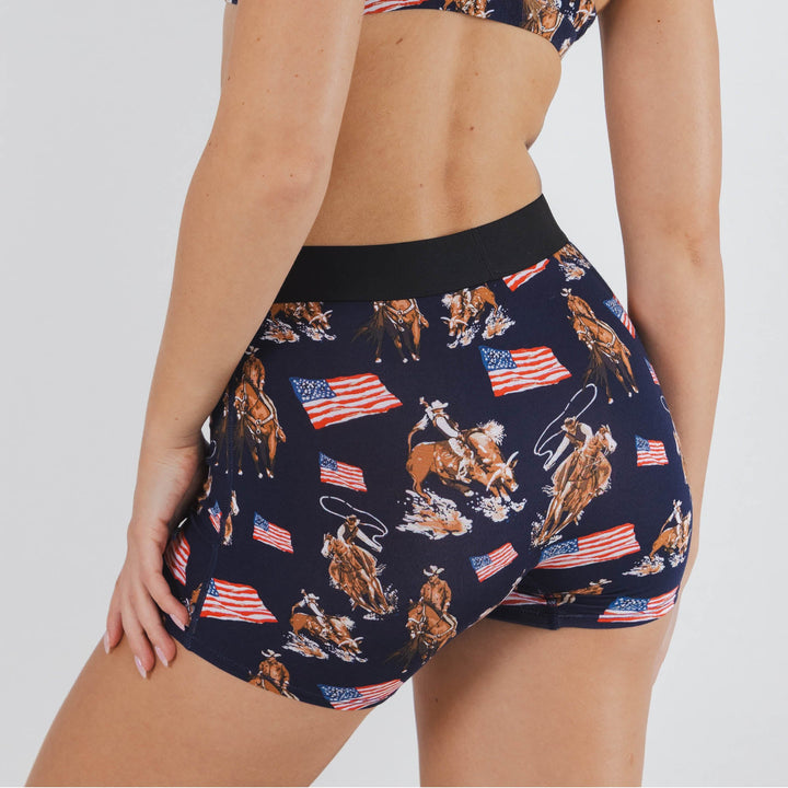The Bootstraps & Chaps | Americana Cowboy Women’s Boxers