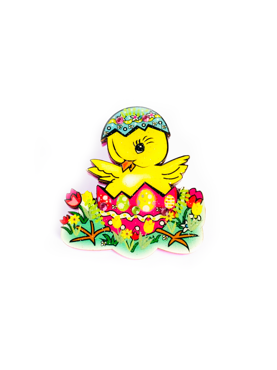Benny the Easter Chick Brooch by Rosie Rose Parker