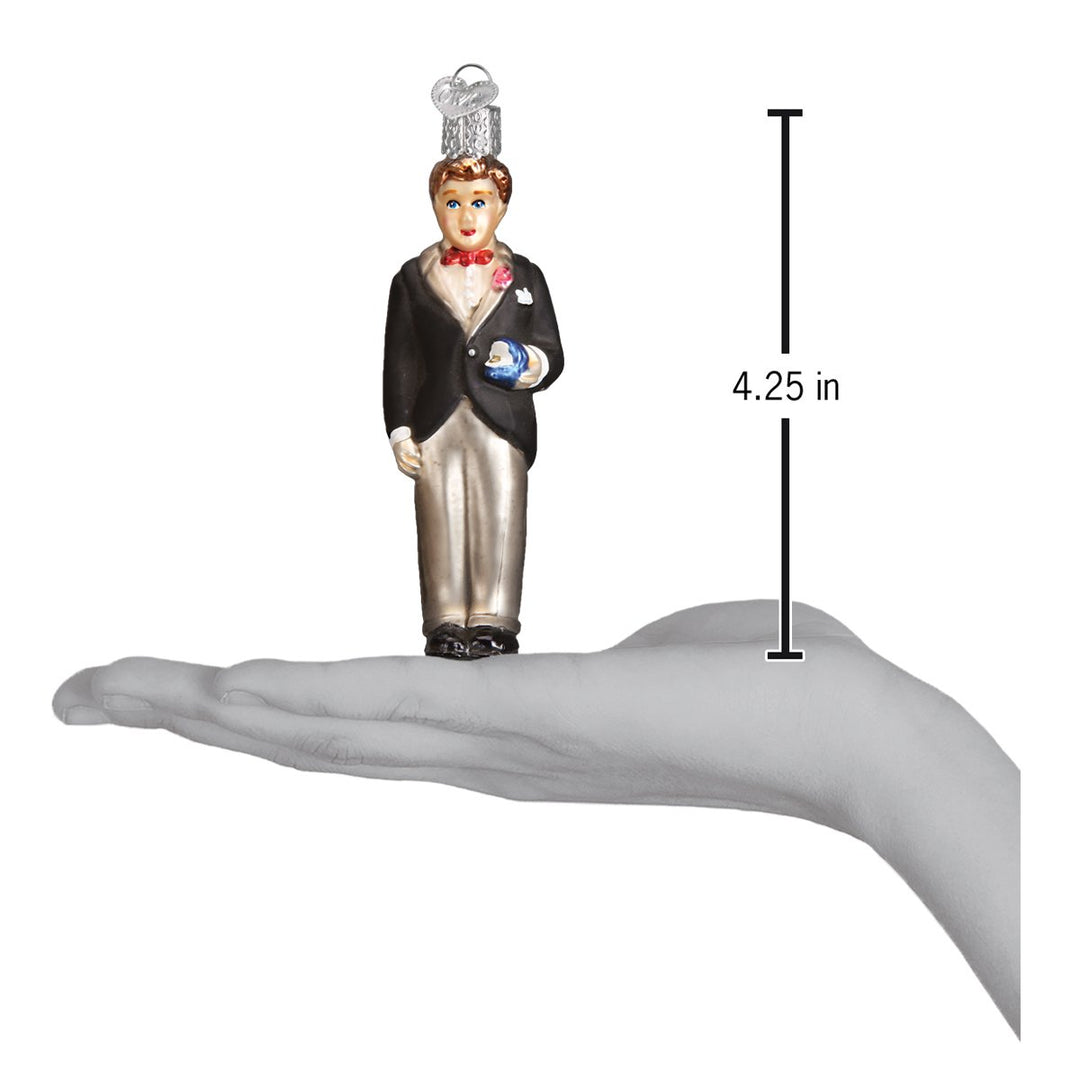 Groom - Brunette Ornament