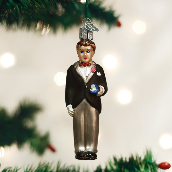Groom - Brunette Ornament