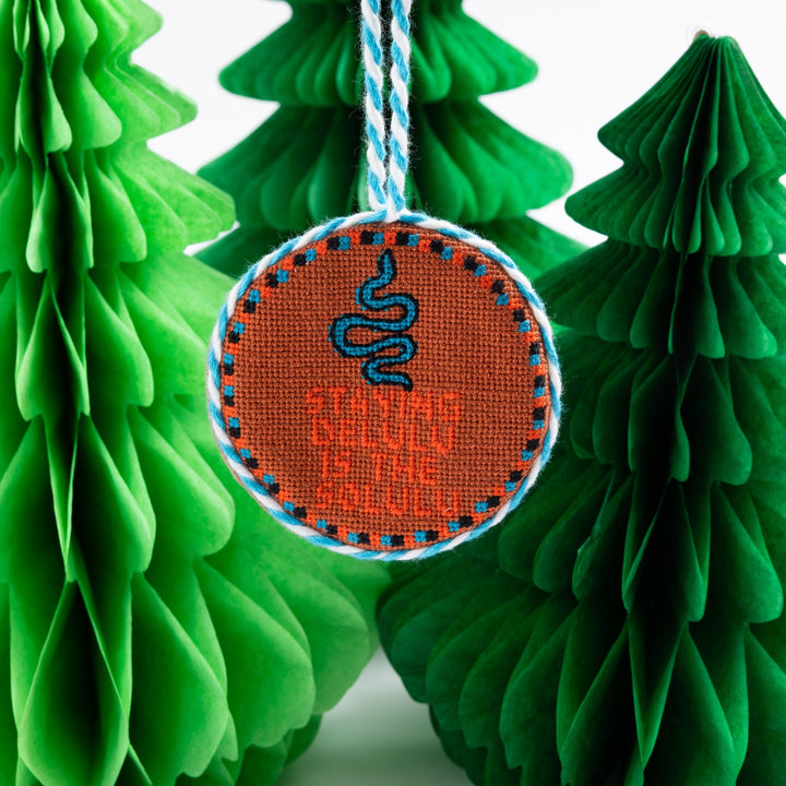Needlepoint Ornament - Delulu