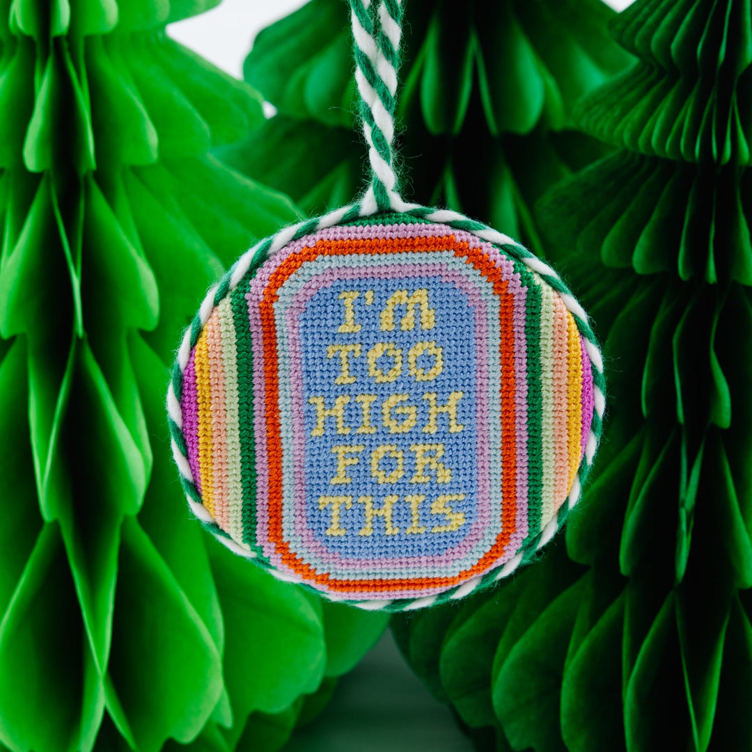 Needlepoint Ornament - Too High