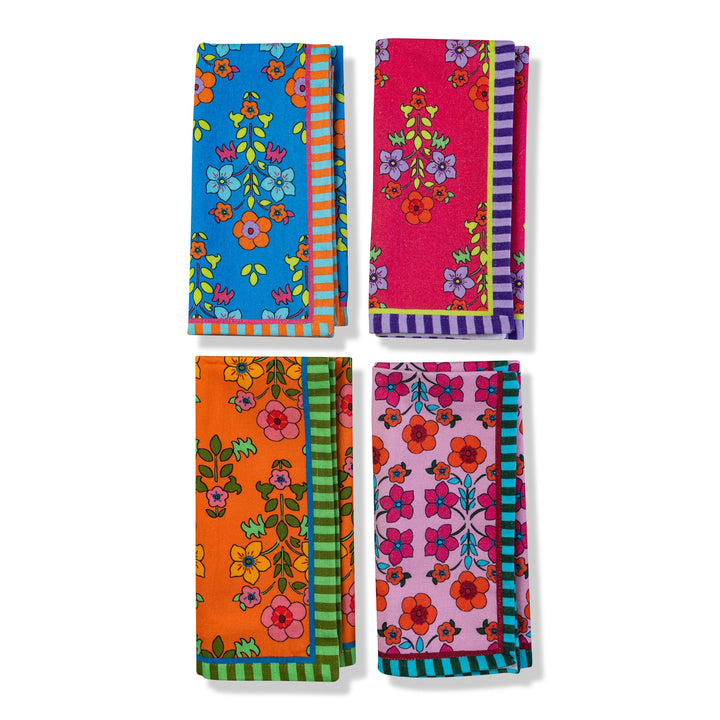 Summer Floral Napkins S/4