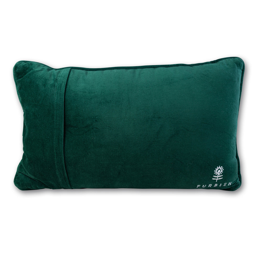 Caviar and Cash Needlepoint Pillow