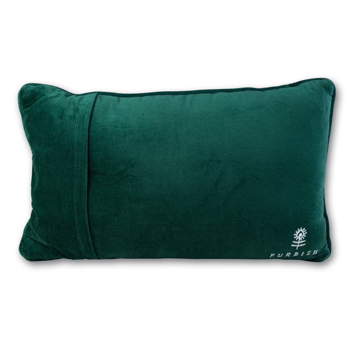 Caviar and Cash Needlepoint Pillow