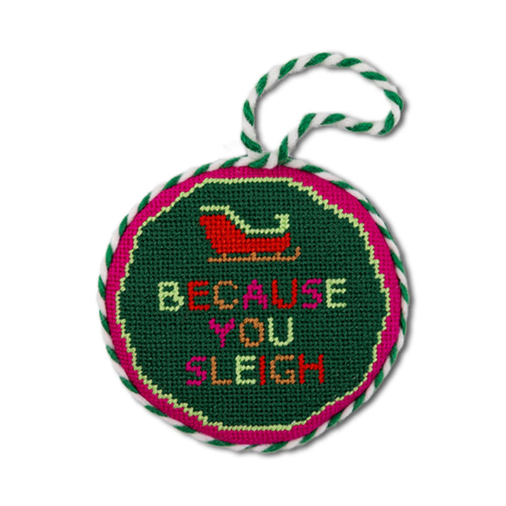 Needlepoint Ornament - Sleigh