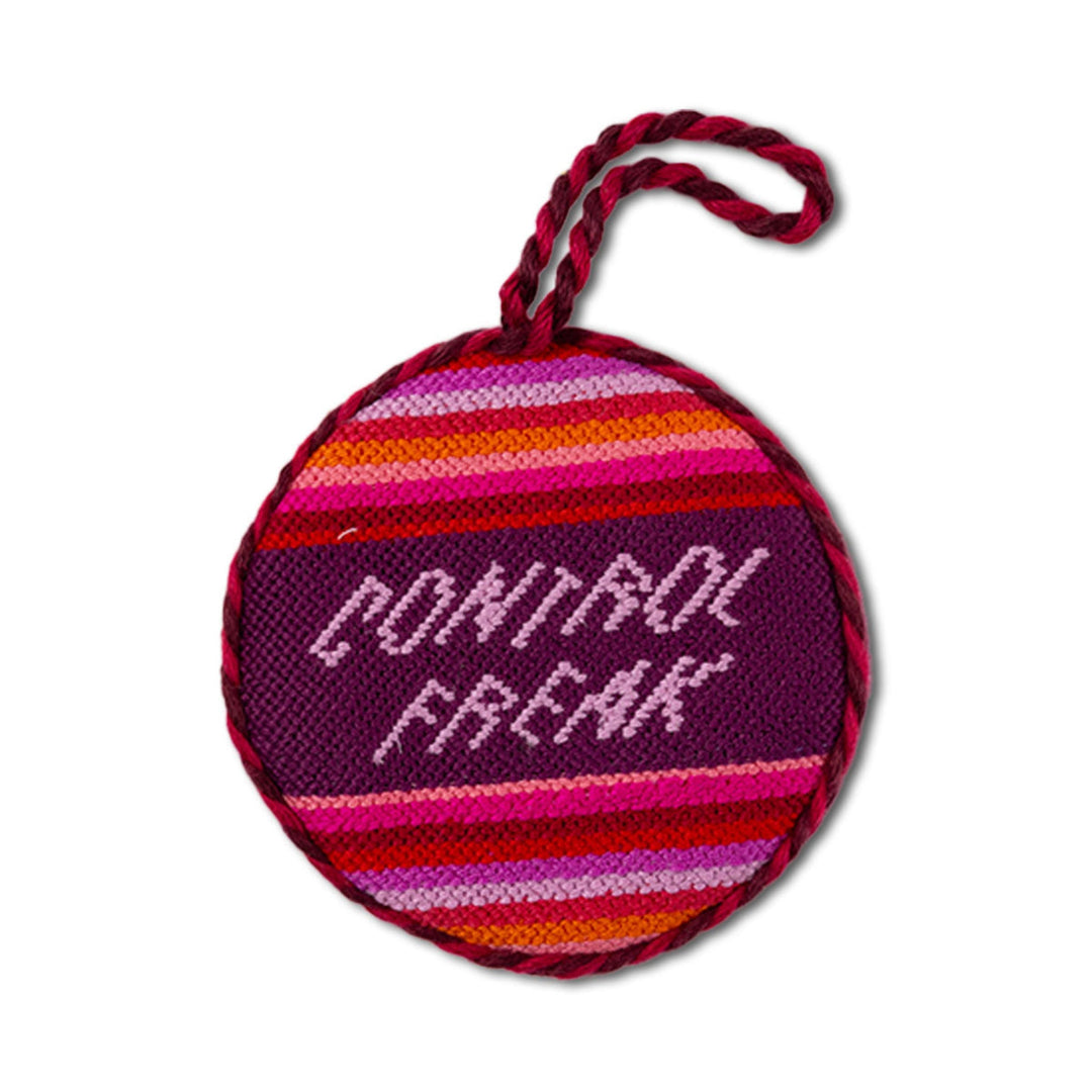 Needlepoint Ornament - Control Freak