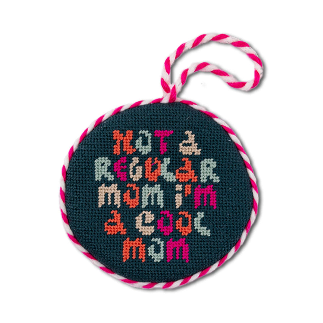Needlepoint Ornament - Cool Mom
