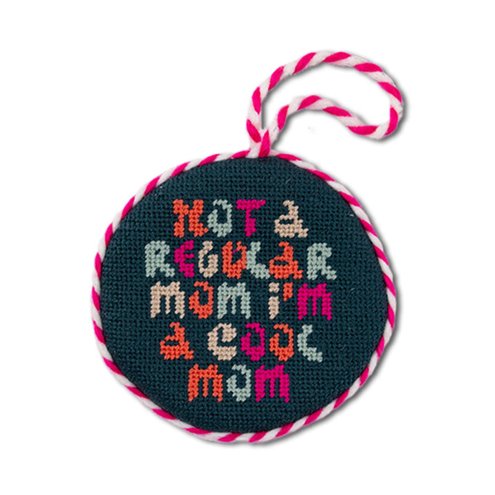 Needlepoint Ornament - Cool Mom
