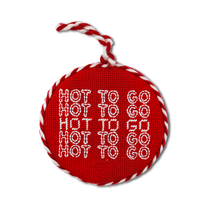 Needlepoint Ornament - Hot To Go