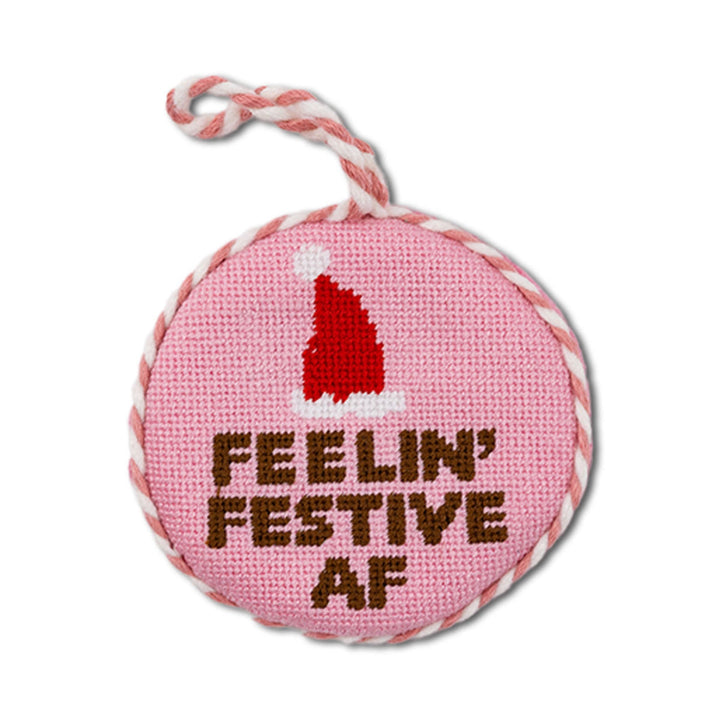 Needlepoint Ornament - Festive AF