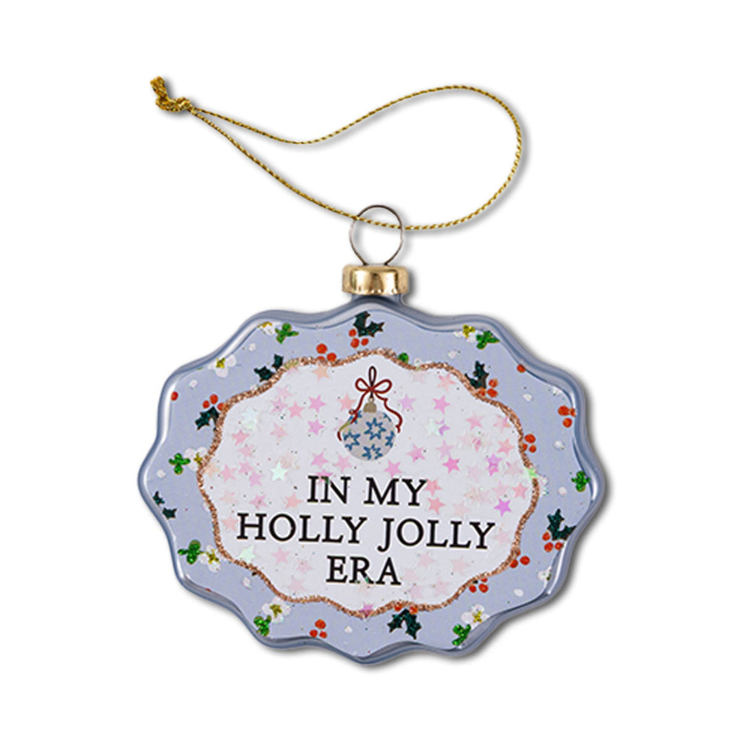 Scallop Ornament - Holly Jolly Era