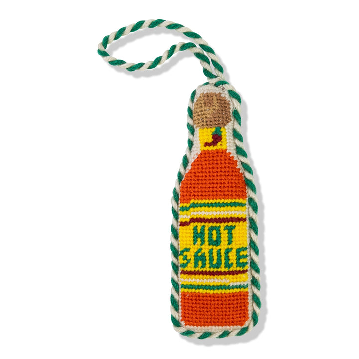 Needlepoint Icon Ornament - Hot Sauce