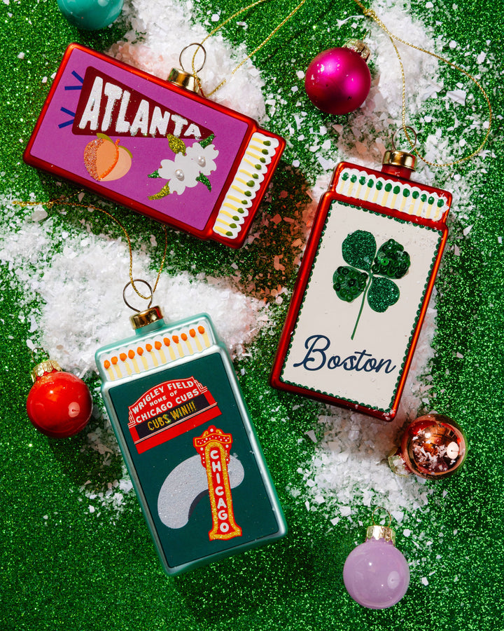 Matchbook Ornament - Boston