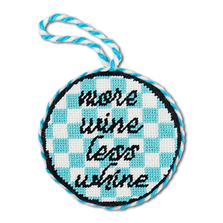 Needlepoint Ornament - More Wine