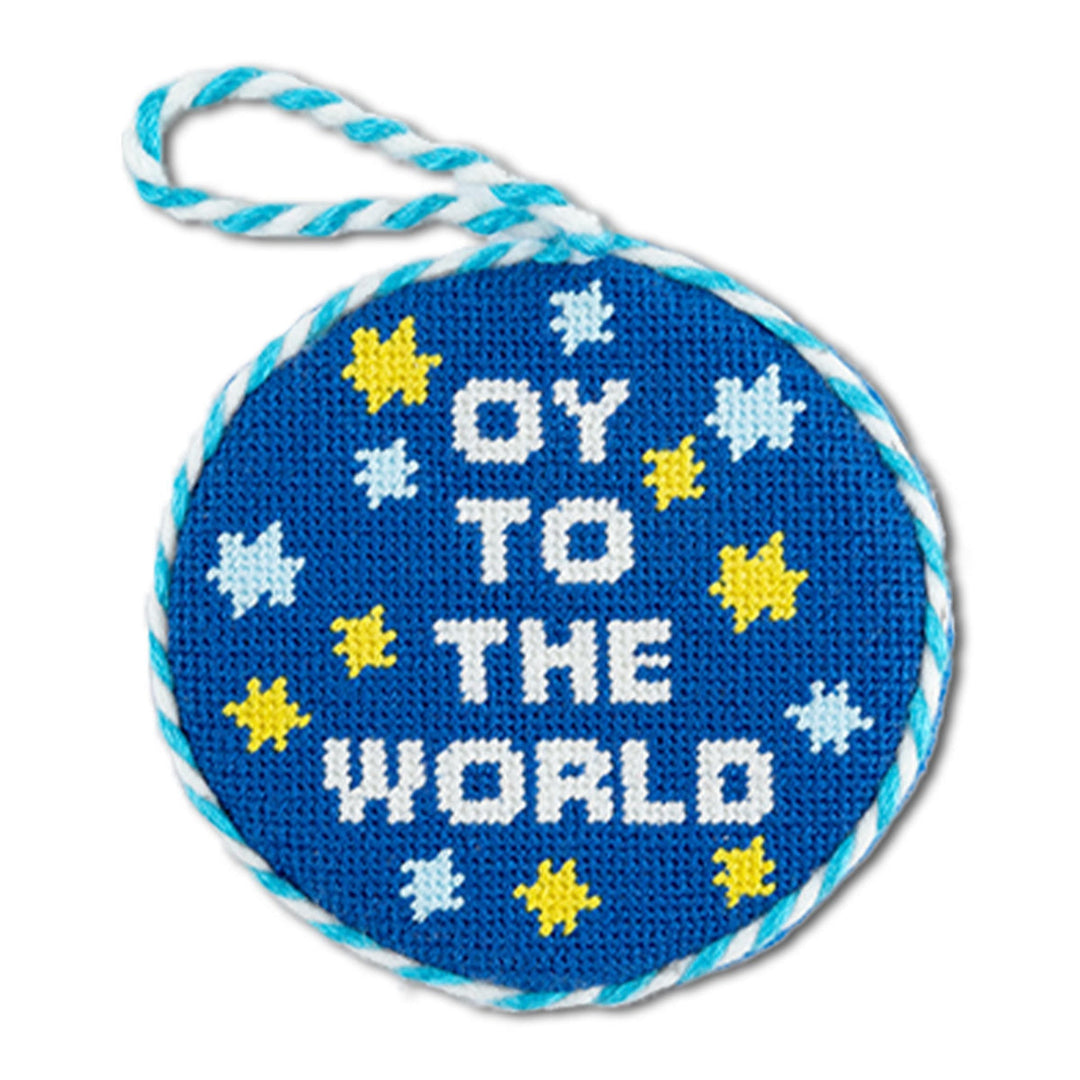 Needlepoint Ornament - Oy To The World
