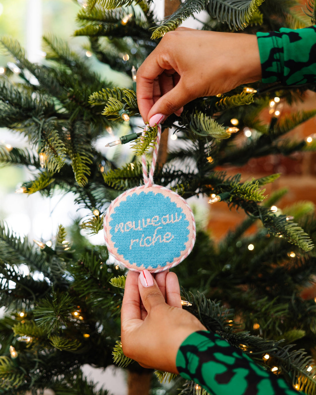 Needlepoint Ornament - Nouveau Riche