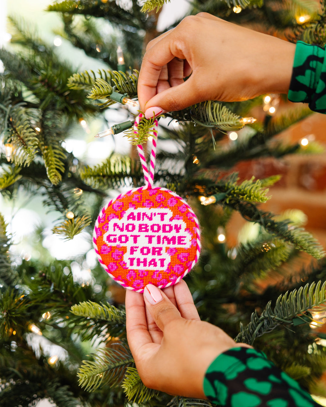Needlepoint Ornament - Ain't Nobody