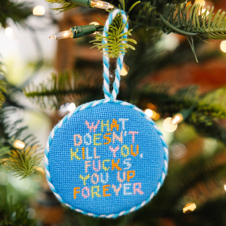 Needlepoint Ornament - Doesn't Kill You