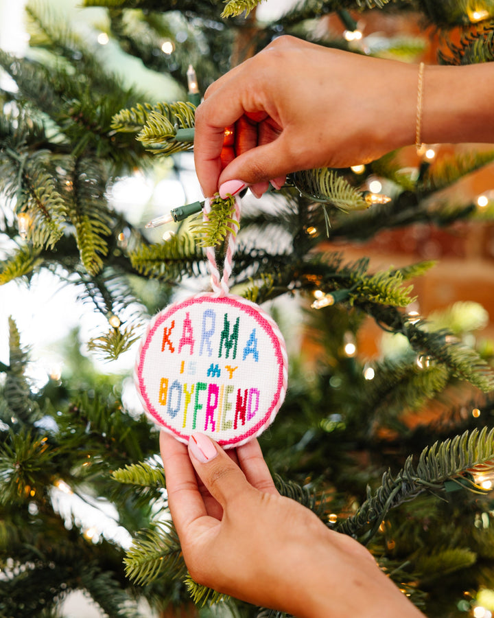 Needlepoint Ornament - Karma
