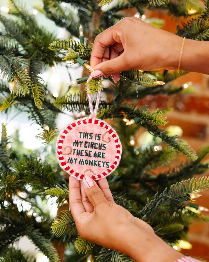Needlepoint Ornament - This Is My Circus