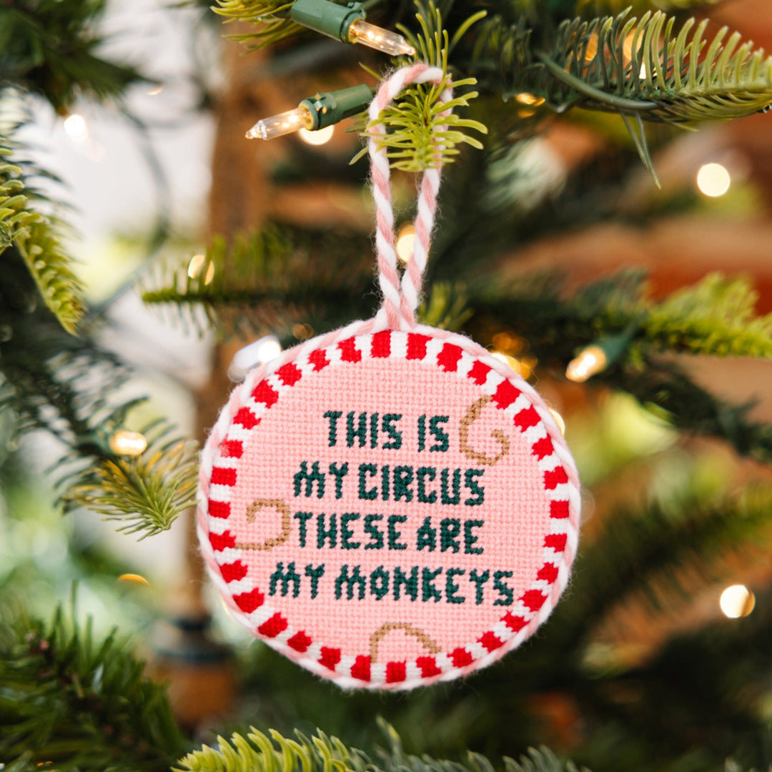 Needlepoint Ornament - This Is My Circus
