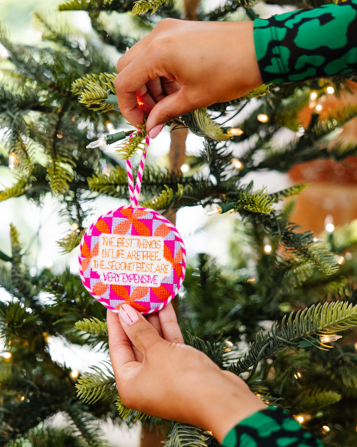 Needlepoint Ornament - Expensive