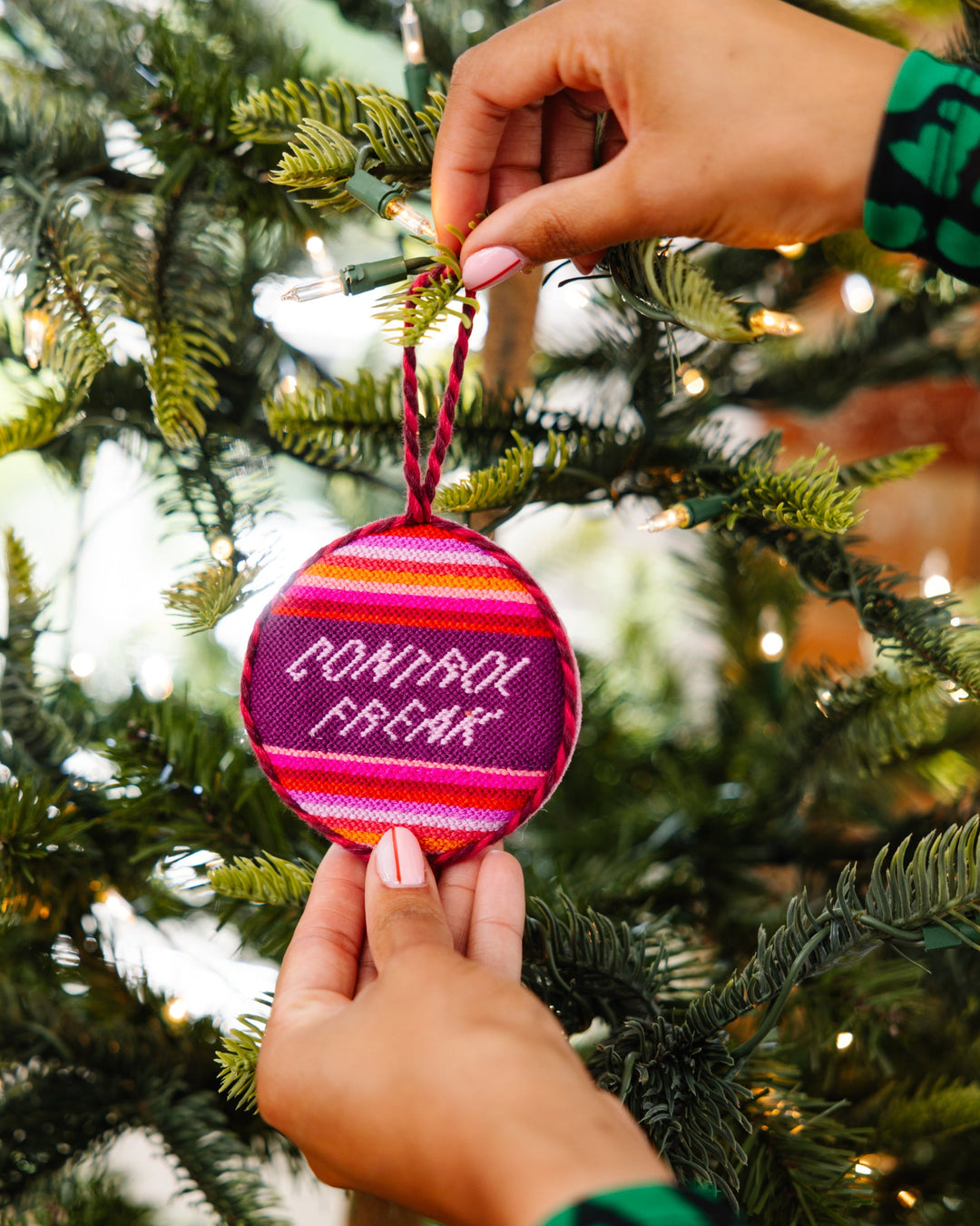 Needlepoint Ornament - Control Freak