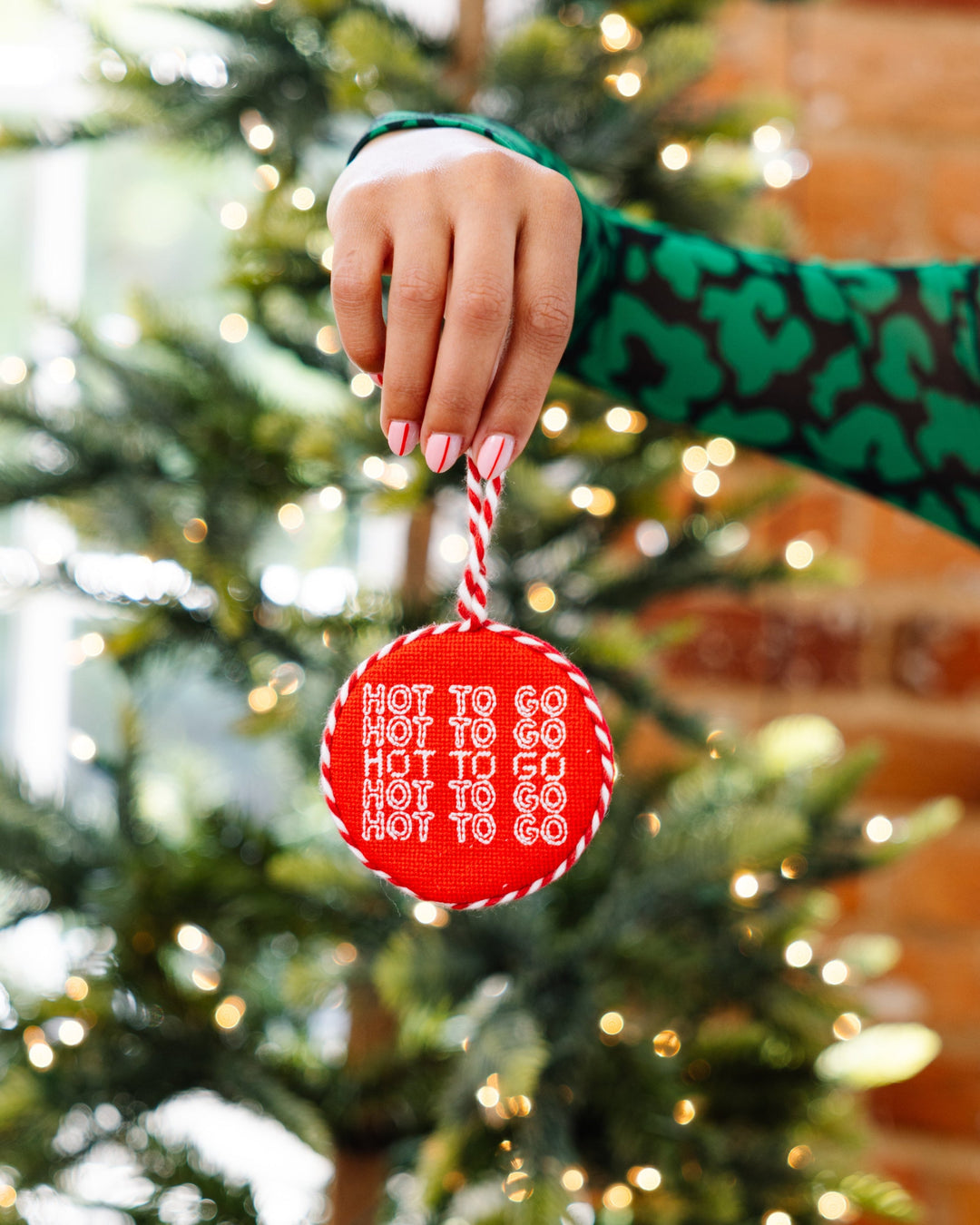 Needlepoint Ornament - Hot To Go
