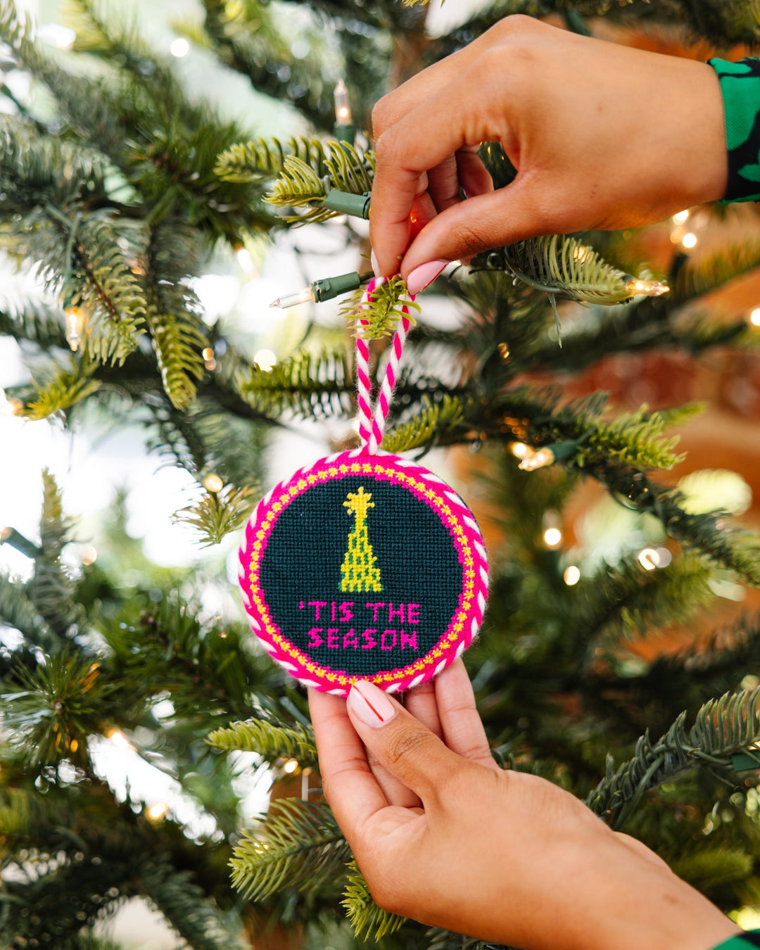 Needlepoint Ornament - Tis The Season