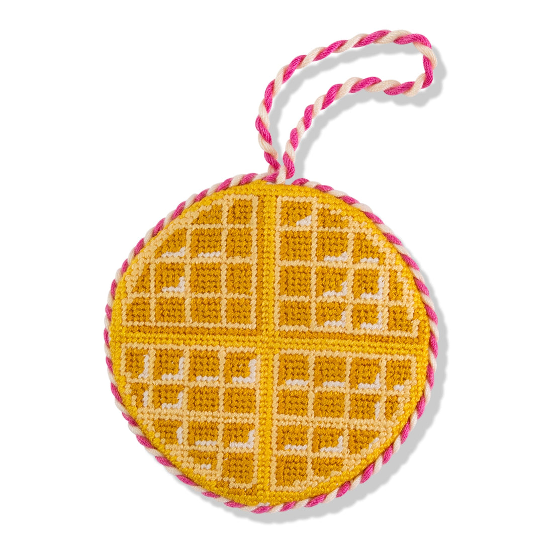 Needlepoint Icon Ornament - Waffle