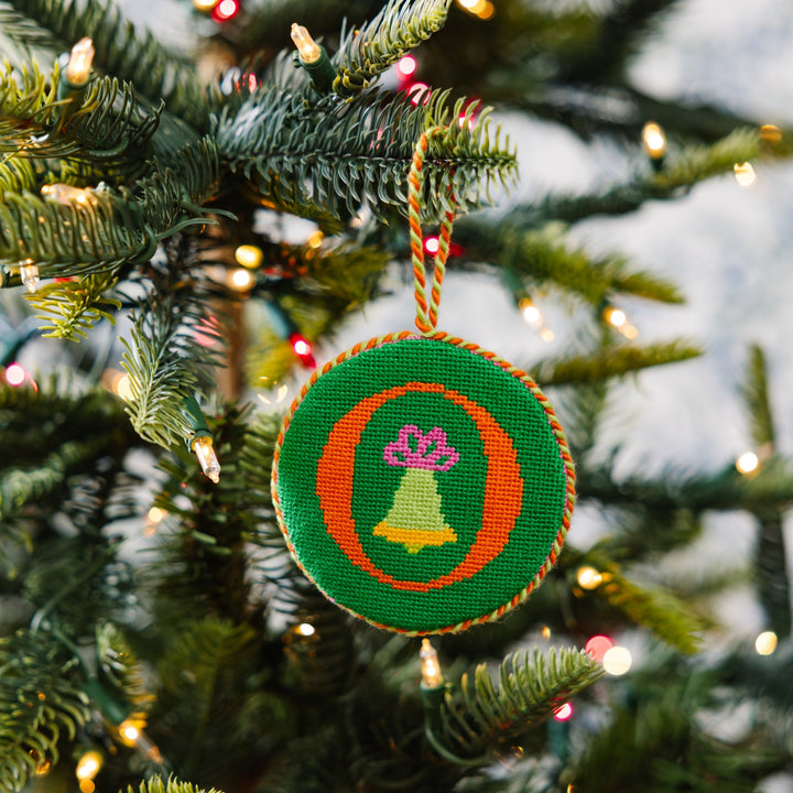Needlepoint Monogram Ornament - O