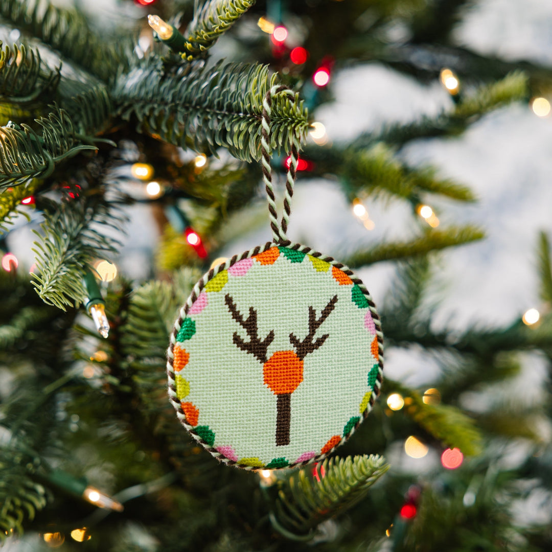 Needlepoint Monogram Ornament - Y