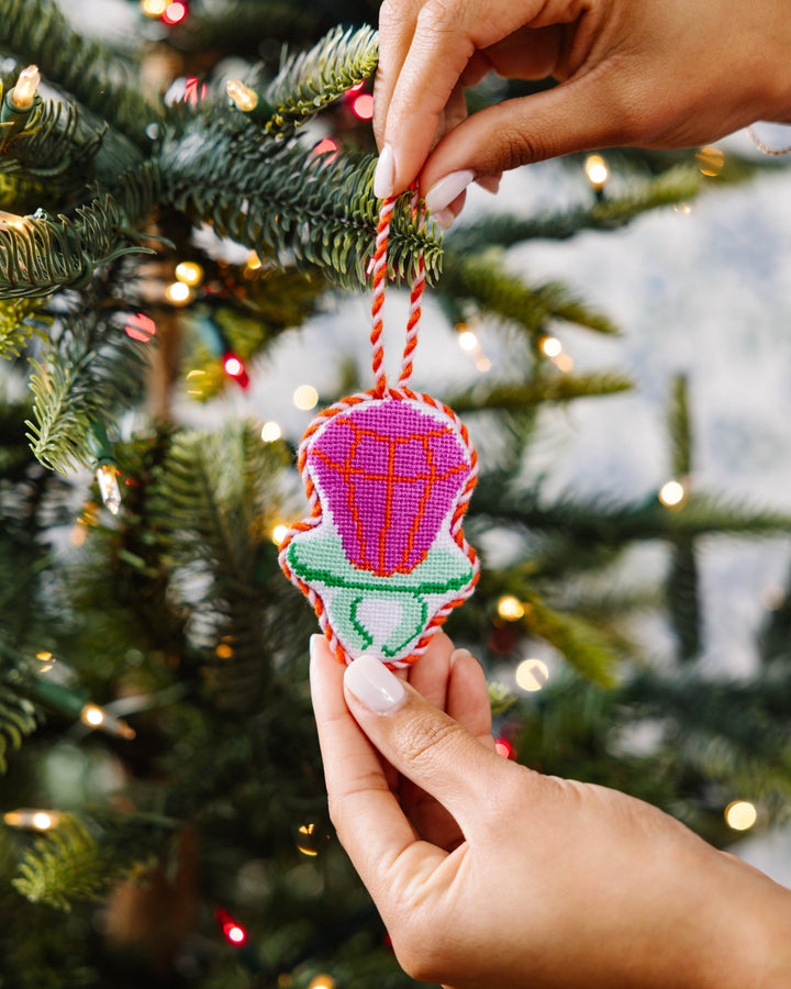 Needlepoint Icon Ornament - Ring Pop