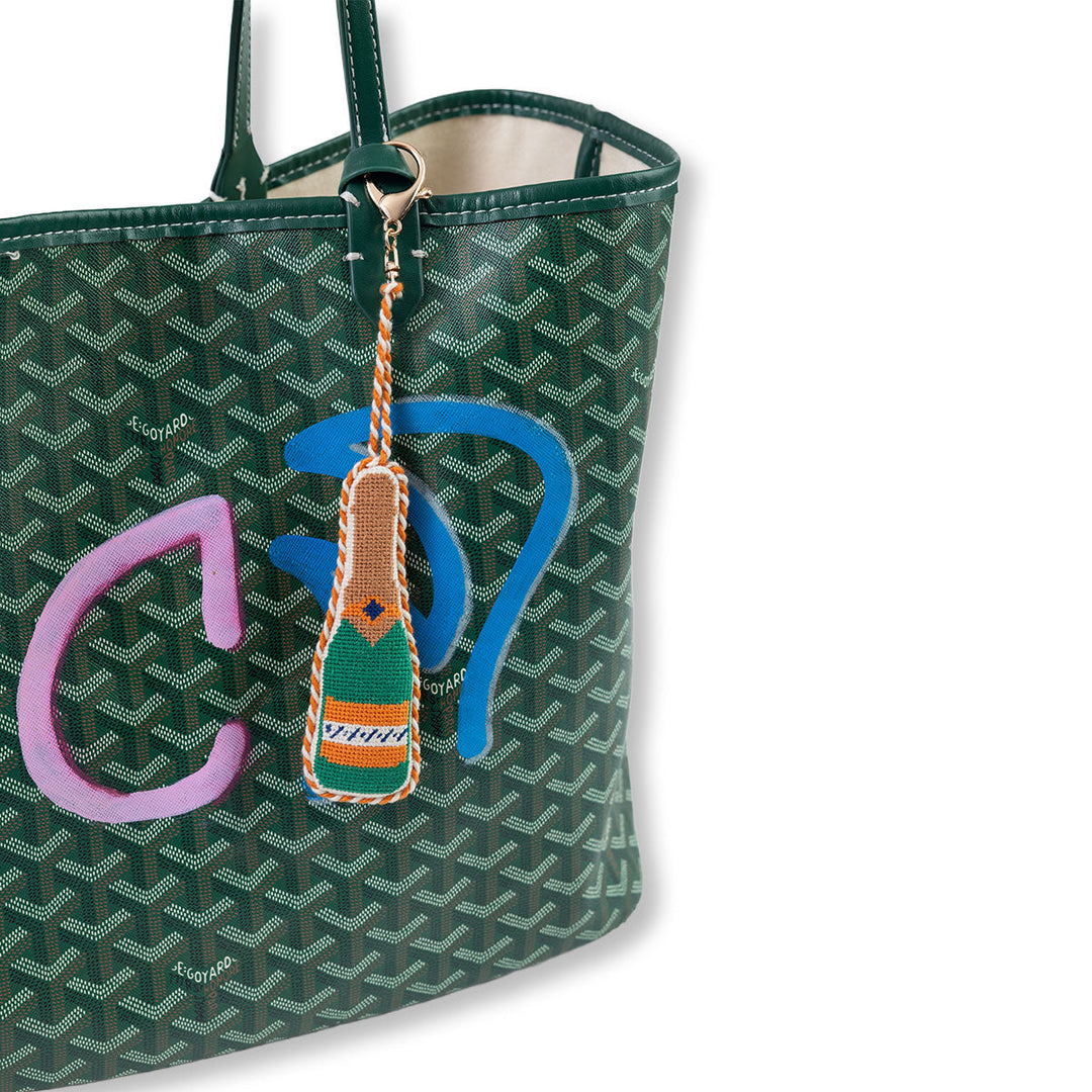 Champagne Bottle - Bag Charm