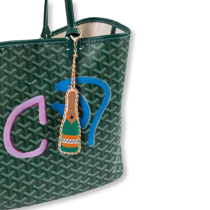 Champagne Bottle - Bag Charm